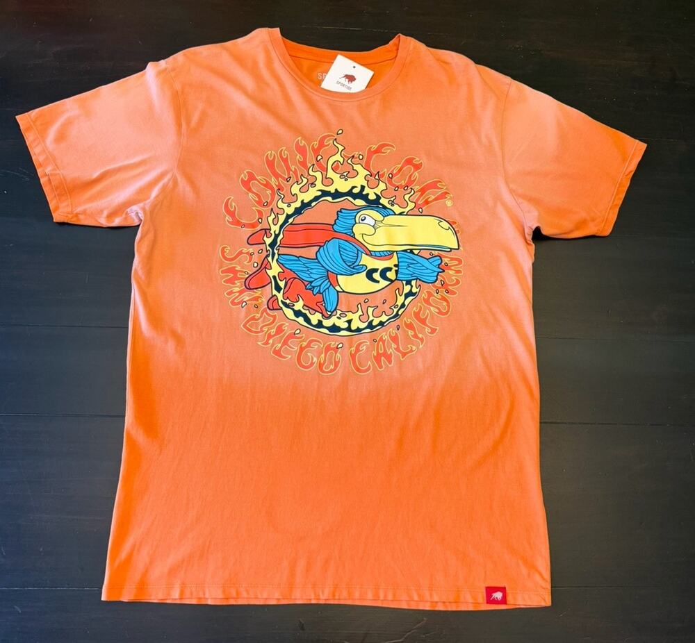NWT! Unisex Sportiqe [L] Orange Ombre San Diego Comic Con SDCC Bingham T-Shirt